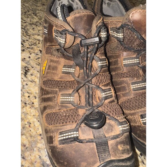 Keen Utility Atlanta Steel Toe Hiker Brown Leather Sandal shoe 10EE ASTM F2413 - Picture 6 of 10